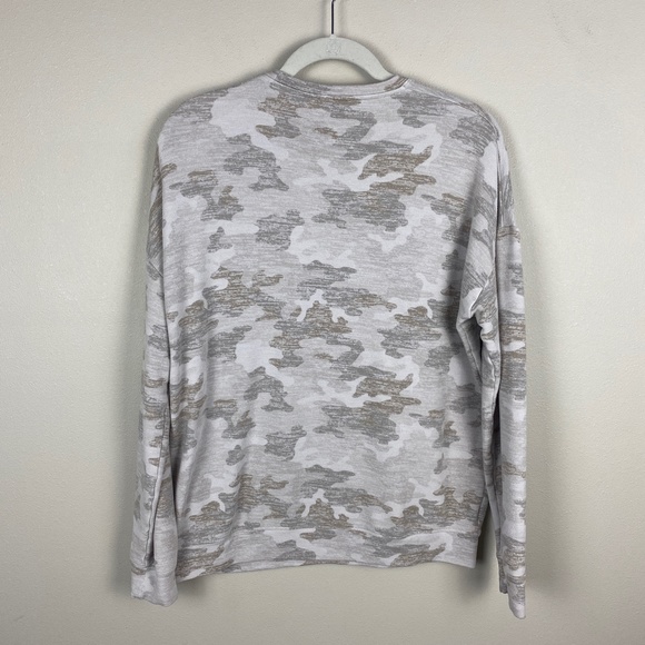 Athleta Pure Luxe Camo Printed Crewneck Athletic Sweatshirt - Size Small - Picture 6 of 6